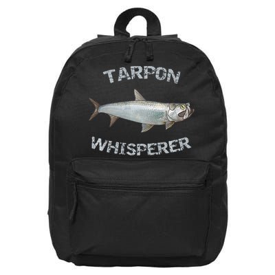 Tarpon Whisperer Tarpon Fishing Tarpon Premium 16 in Basic Backpack