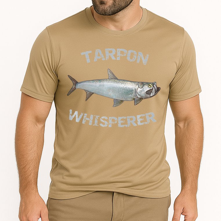 Tarpon Whisperer Tarpon Fishing Tarpon Premium Cooling Performance Crew T-Shirt