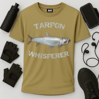 Tarpon Whisperer Tarpon Fishing Tarpon Premium Cooling Performance Crew T-Shirt