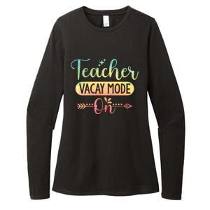 Teacher Weekend Tie Dye Teacher Vacay Mode On Gift Womens CVC Long Sleeve Shirt