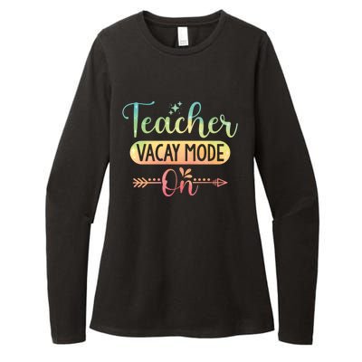 Teacher Weekend Tie Dye Teacher Vacay Mode On Gift Womens CVC Long Sleeve Shirt