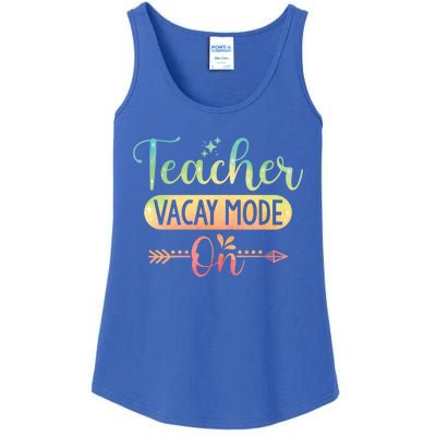 Teacher Weekend Tie Dye Teacher Vacay Mode On Gift Ladies Essential Tank