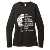 They Whispered To Her You Cannot Withstand The Storm Black History Month African Womens CVC Long Sleeve Shirt