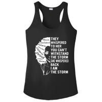 They Whispered To Her You Cannot Withstand The Storm Black History Month African Ladies PosiCharge Competitor Racerback Tank