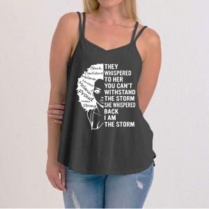 They Whispered To Her You Cannot Withstand The Storm Black History Month African Women's Strappy Tank