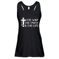 The Way Truth Life John 14 6 Bible Verse Christian Faith Ladies Essential Flowy Tank