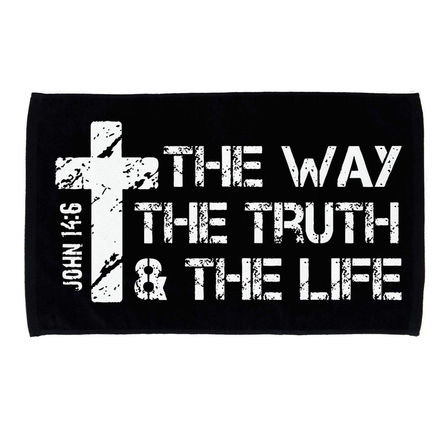The Way Truth Life John 14 6 Bible Verse Christian Faith Microfiber Hand Towel