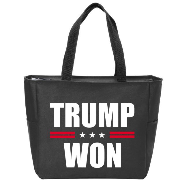 Trump Won Zip Tote Bag