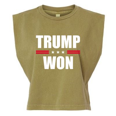 Trump Won Garment-Dyed Women's Muscle Tee