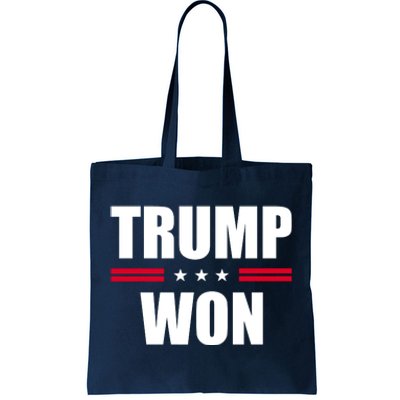 Trump Won Tote Bag