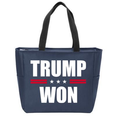 Trump Won Zip Tote Bag