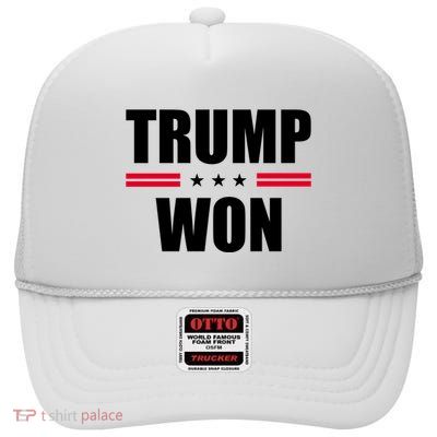 Trump Won High Crown Mesh Back Trucker Hat