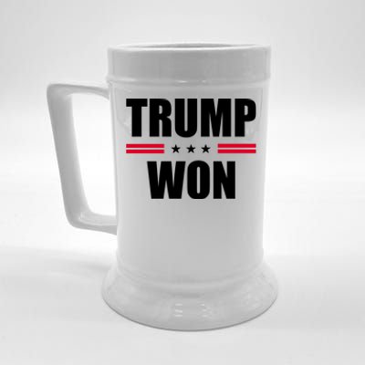 Trump Won Beer Stein