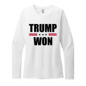 Trump Won Womens CVC Long Sleeve Shirt