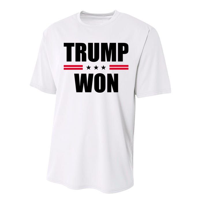 Trump Won Performance Sprint T-Shirt