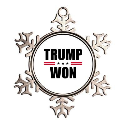 Trump Won Metallic Star Ornament