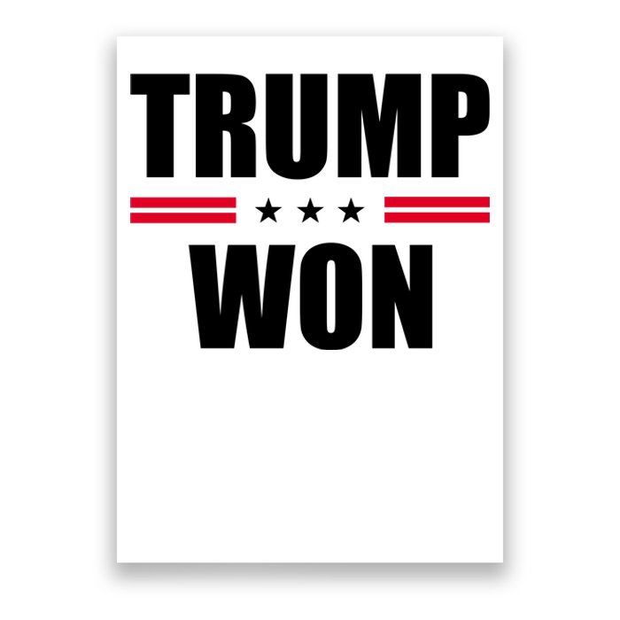 Trump Won Poster