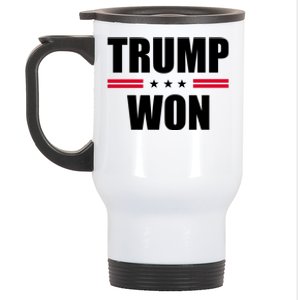 Trump Won Stainless Steel Travel Mug