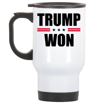 Trump Won Stainless Steel Travel Mug