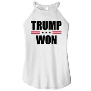 Trump Won Women's Perfect Tri Rocker Tank