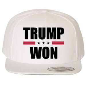 Trump Won Wool Snapback Cap