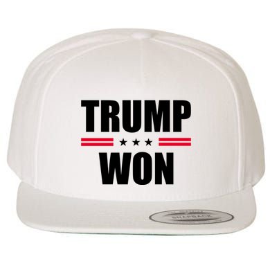 Trump Won Wool Snapback Cap
