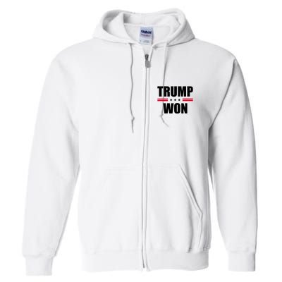 Trump Won Full Zip Hoodie