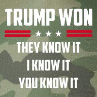 Trump Won They Know It I Know It You Know It Legacy Tie Dye Trucker Hat