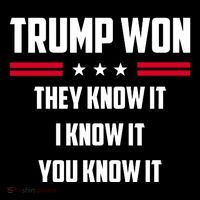 Trump Won They Know It I Know It You Know It Flexfit Unipanel Trucker Cap