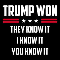 Trump Won They Know It I Know It You Know It Drawstring Bag