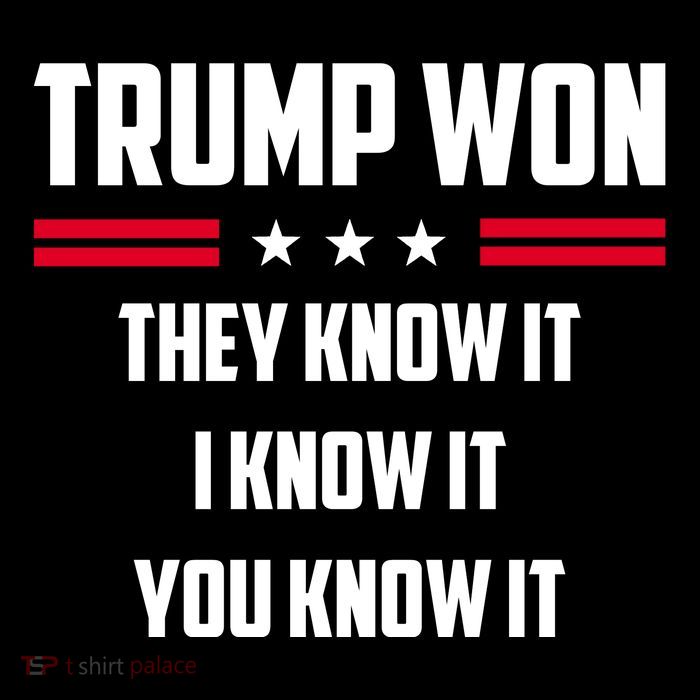 Trump Won They Know It I Know It You Know It Pom Pom 12in Knit Beanie