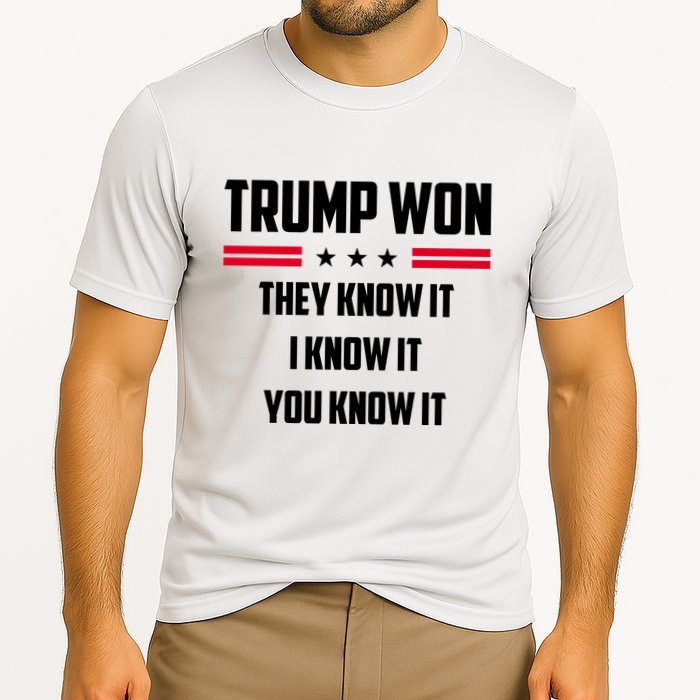 Trump Won They Know It I Know It You Know It Performance Shirt
