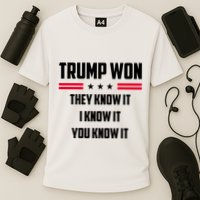 Trump Won They Know It I Know It You Know It Performance Shirt