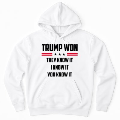 Trump Won They Know It I Know It You Know It Hoodie