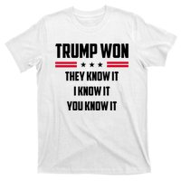 Trump Won They Know It I Know It You Know It T-Shirt