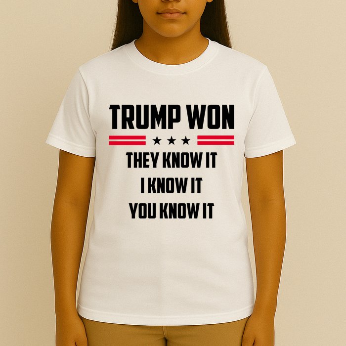 Trump Won They Know It I Know It You Know It T-Shirt