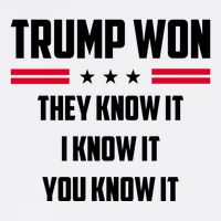 Trump Won They Know It I Know It You Know It T-Shirt