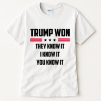 Trump Won They Know It I Know It You Know It Tall T-Shirt