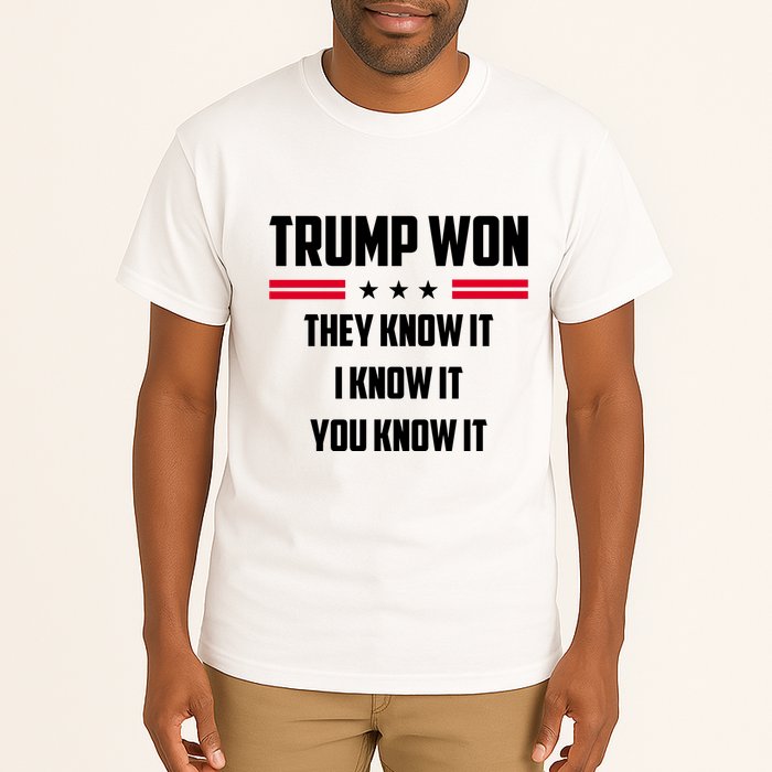 Trump Won They Know It I Know It You Know It Tall T-Shirt