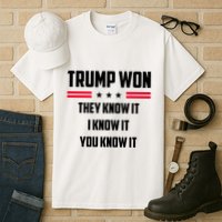 Trump Won They Know It I Know It You Know It Tall T-Shirt