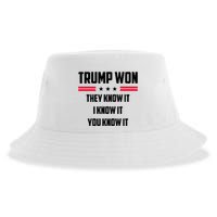 Trump Won They Know It I Know It You Know It Sustainable Bucket Hat