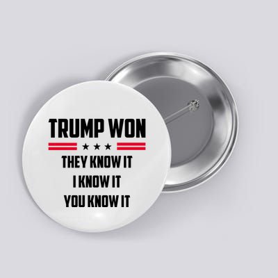 Trump Won They Know It I Know It You Know It Button
