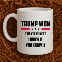 Trump Won They Know It I Know It You Know It Mug