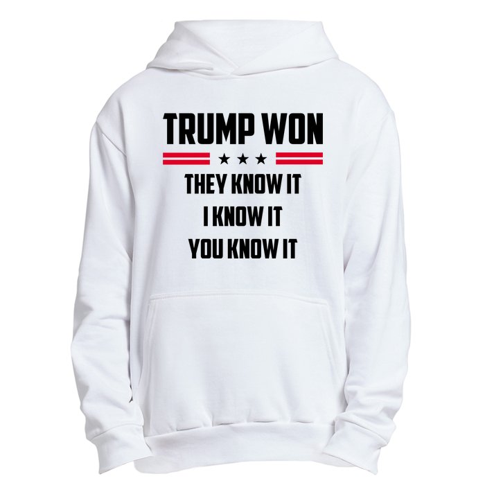 Trump Won They Know It I Know It You Know It Urban Pullover Hoodie