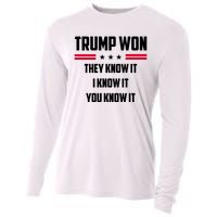 Trump Won They Know It I Know It You Know It Cooling Performance Long Sleeve Crew