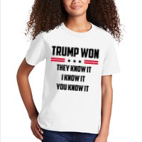 Trump Won They Know It I Know It You Know It Kids T-Shirt