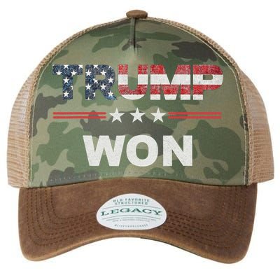 Trump Won Legacy Tie Dye Trucker Hat