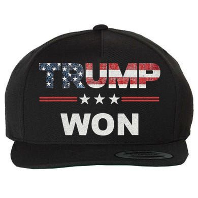 Trump Won Wool Snapback Cap