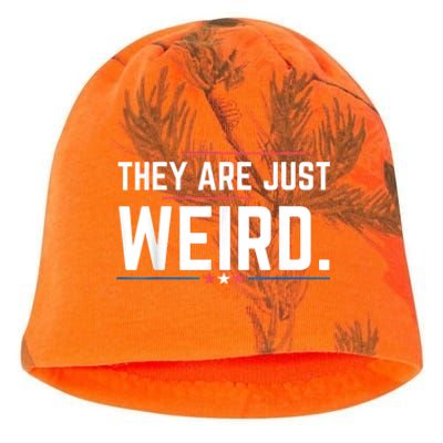 Theyre Weird They Are Just Weird Kati - Camo Knit Beanie