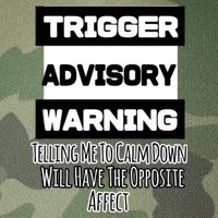Trigger Warning Tell Me To Calm Down Opposite Affect Funny Gift Legacy Tie Dye Trucker Hat